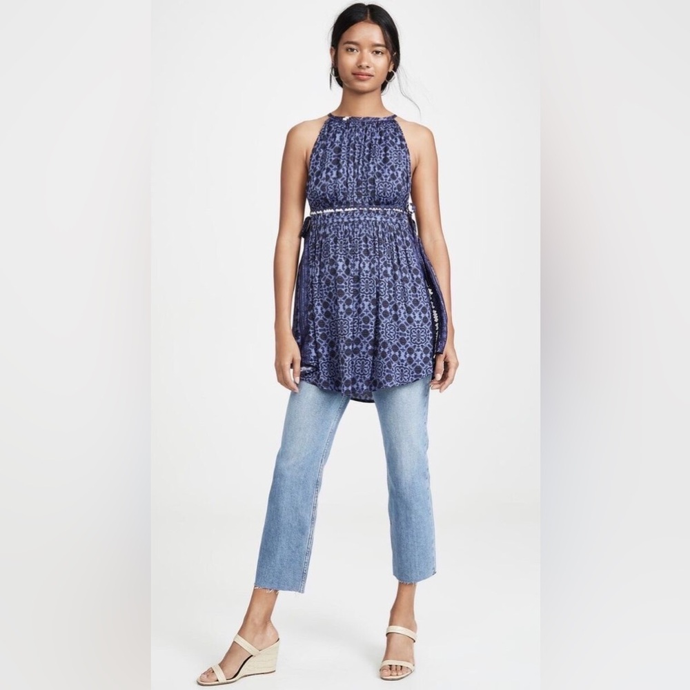Free People Bluebell Midsummer’s Day Tunic Side Tie Dress Sz XS